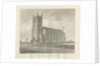 Walsall Church ['New']: sepia drawing, 1845 by John Buckler