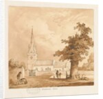 Wombourne Church by Thomas Peploe Wood
