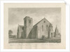 Walton-on-the-Hill Church: sepia wash drawing, 1844 by John Buckler