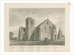 Walton-on-the-Hill Church: sepia wash drawing, 1844 by John Buckler