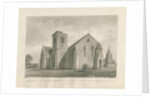 Walton-on-the-Hill Church: sepia wash drawing, 1844 by John Buckler