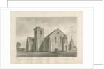Walton-on-the-Hill Church: sepia wash drawing, 1844 by John Buckler