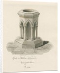 Font in Walton-on-the-Hill Church by John Buckler