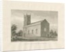 Warslow Church: sepia drawing, 1847 by John Buckler