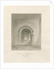 Waterfall Church - Interior of Chancel: sepia drawing, 1847 by John Buckler