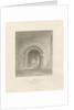 Waterfall Church - Interior of Chancel: sepia drawing, 1847 by John Buckler