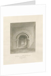 Waterfall Church - Interior of Chancel: sepia drawing, 1847 by John Buckler