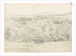 Wrottesley Hall - View of Malvern Hills by Cornelius Varley