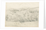 Wrottesley Hall - View of Malvern Hills by Cornelius Varley