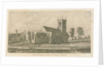 Yoxall Church: engraving, nd [c 1798] by Stebbing Shaw