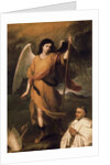 Archangel Raphael with Bishop Domonte by Bartolome Esteban Murillo
