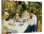 At the Tea-Table, 1888 by Konstantin Alekseevich Korovin