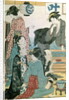 Women of the Gay Quarters, left hand panel of a diptych by Torii Kiyonaga