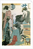 Women of the Gay Quarters, left hand panel of a diptych by Torii Kiyonaga