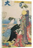 Women of the Gay Quarters, right hand panel of a diptych by Torii Kiyonaga