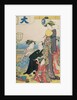 Women of the Gay Quarters, right hand panel of a diptych by Torii Kiyonaga