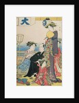 Women of the Gay Quarters, right hand panel of a diptych by Torii Kiyonaga