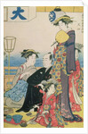 Women of the Gay Quarters, right hand panel of a diptych by Torii Kiyonaga