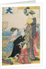 Women of the Gay Quarters, right hand panel of a diptych by Torii Kiyonaga