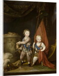 Portrait of Grand Dukes Alexander Pavlovich and Constantine Pavlovich, as children, 1781 by Richard Brompton