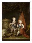 Portrait of Grand Dukes Alexander Pavlovich and Constantine Pavlovich, as children, 1781 by Richard Brompton