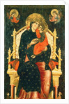 Madonna and Child Enthroned with Donors by Pietro di Giovanni Lianori