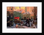 October 1917 in Petrograd by Boris Mikhailovich Kustodiev