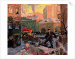 October 1917 in Petrograd by Boris Mikhailovich Kustodiev
