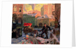 October 1917 in Petrograd by Boris Mikhailovich Kustodiev