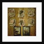 Still Life with Book Sheets and Pictures, 1783 by School Russian