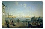 English Shore Street in St Petersburg, 1790s by Benjamin Patersson