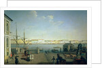 English Shore Street in St Petersburg, 1790s by Benjamin Patersson
