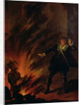 Hamlet and the Ghost of his Father by English School