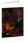 Hamlet and the Ghost of his Father by English School