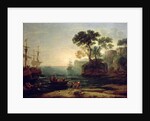Arrival of Aeneas in Italy, the Dawn of the Roman Empire by Claude Lorrain (1600-82)