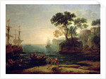 Arrival of Aeneas in Italy, the Dawn of the Roman Empire by Claude Lorrain (1600-82)