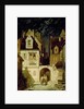 A Corner of a German Town by Moonlight by Carl Spitzweg