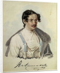 Portrait of Ivan Annenkov in Peter Prison, 1836 by Nikolai Alexandrovich Bestuzhev