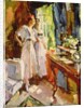At the Open Window, 1916 by Konstantin Alekseevich Korovin