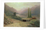 Caucasian Canyon, 1893 by Lef Feliksovich Lagorio