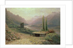 Caucasian Canyon, 1893 by Lef Feliksovich Lagorio