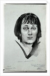 Portrait of Anna Akhmatova, 1927 by Nikolai Adrianovich Tyrsa