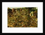 Fair with Theatrical Presentation c.1600 by Pieter the Younger Brueghel