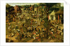 Fair with Theatrical Presentation c.1600 by Pieter the Younger Brueghel