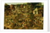 Fair with Theatrical Presentation c.1600 by Pieter the Younger Brueghel