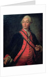 Portrait of Field Marshal Generalissimo, Count Aleksandr Vasilievich Suvorov, 1786 by Dmitri Grigor'evich Levitsky