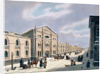The Synodal Printing house at Nikolyskaya street on Moscow, 1840s by School Russian