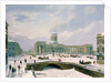 Kazan Cathedral, St. Petersburg, printed by Lemercier, Paris, 1840s by Louis Jules Arnout