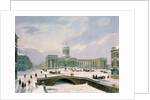 Kazan Cathedral, St. Petersburg, printed by Lemercier, Paris, 1840s by Louis Jules Arnout