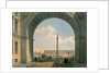 Palace Square, View from the Arch of the Army Headquarters, St. Petersburg, printed by Lemercier, Paris, 1840s by Louis Jules Arnout